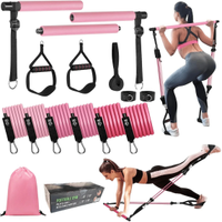 GZXIHTZ Pilates Bar Kit with Resistance Bands