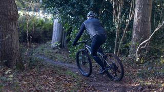 Riding the Whyte 909 X in woods