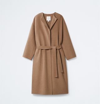 Calvin Klein Cashmere Wool Blend Wrap Coat