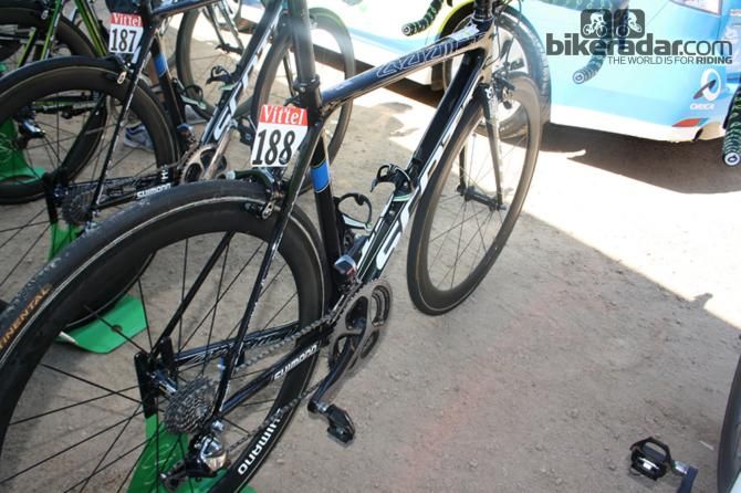 The new frame and fork weighs less than 1kg in a 54cm model, Scott claimed at the launch