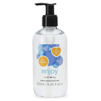 7. Lovehoney Enjoy Water-Based Lubricant: $16.99 $13.59 (save $3.40)/ £12.99 £10.39 (£2.60)
This simple, body-friendly lube will help upgrade your bedroom action. It has the same formula as their 100ml Enjoy lube, just with new transparent style of bottle in a bigger size.