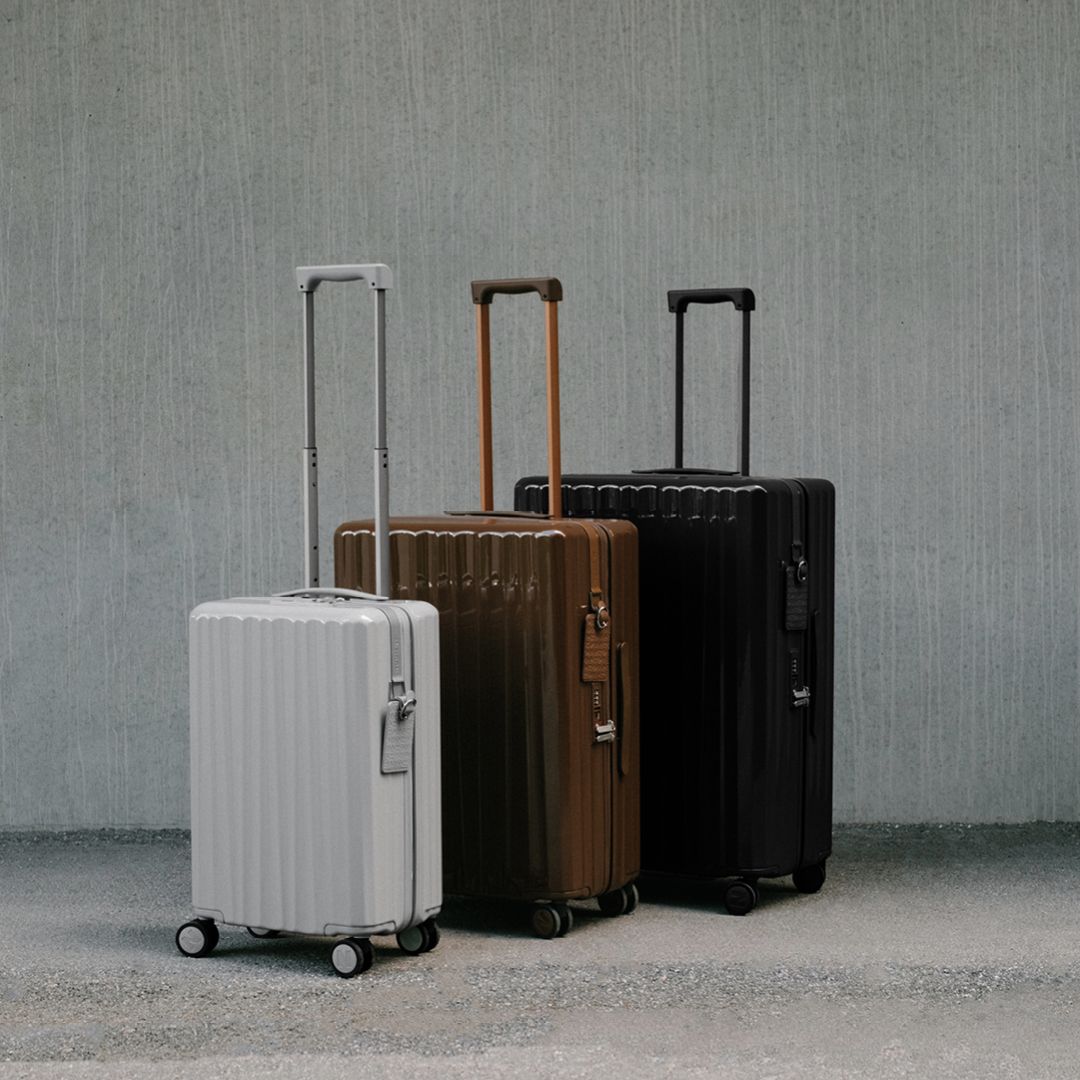 Nudient Bold Luggage V2, available in three sizes
