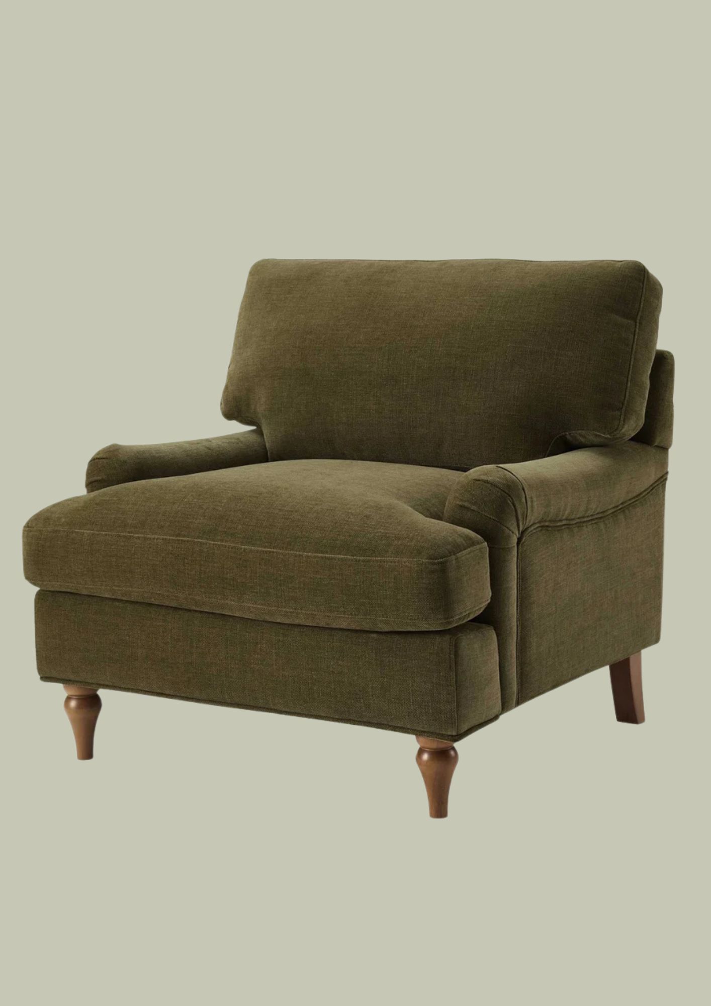 DUSK, Hampshire Armchair - Chenille Olive