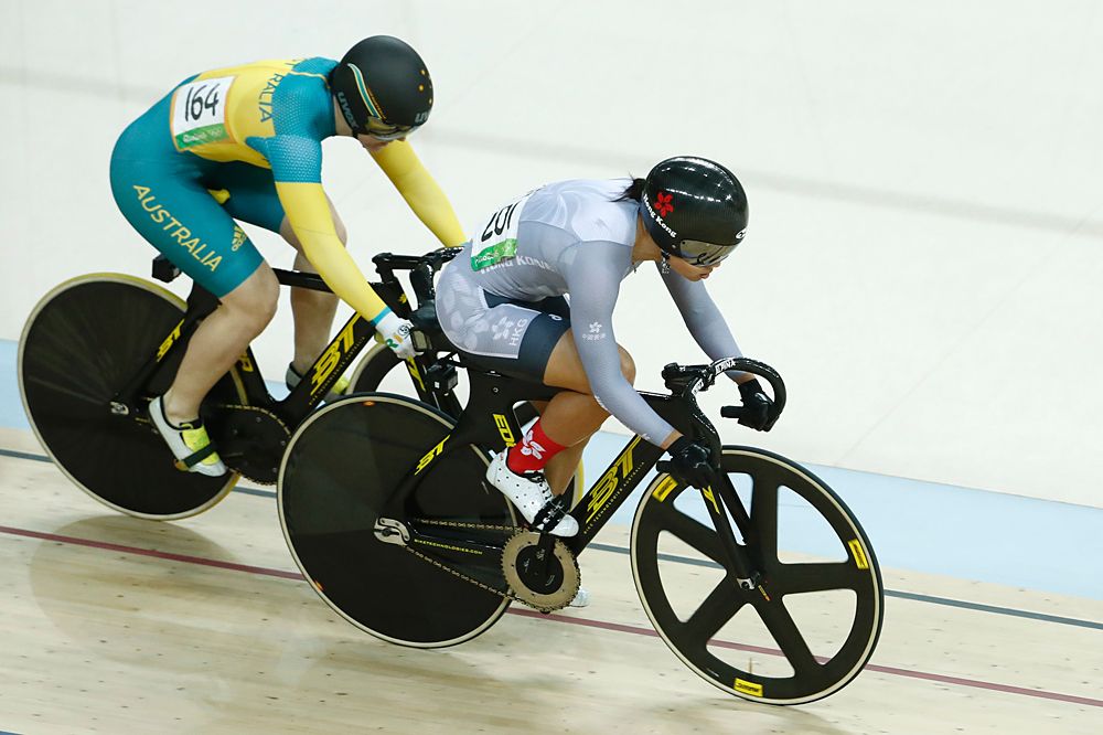 Lee Wai Sze (Hong Kong) defeated reigning Olympic champion Anna meares in the 1/8 final