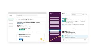 New email to slack feature