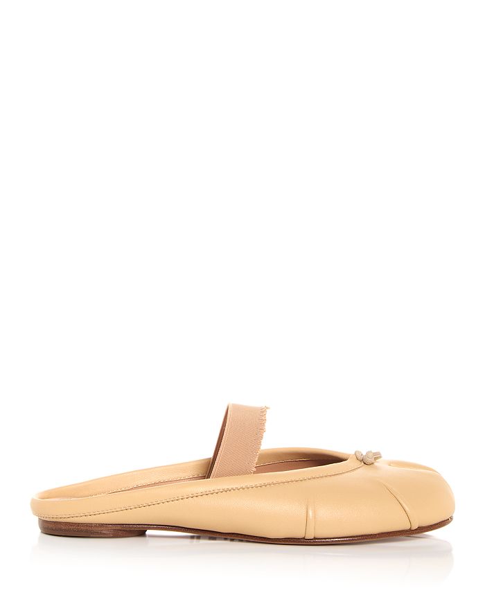 tan tabi ballet flat mules