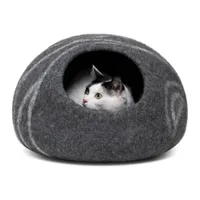 Meowfia Premium Felt Cat Cave Bed