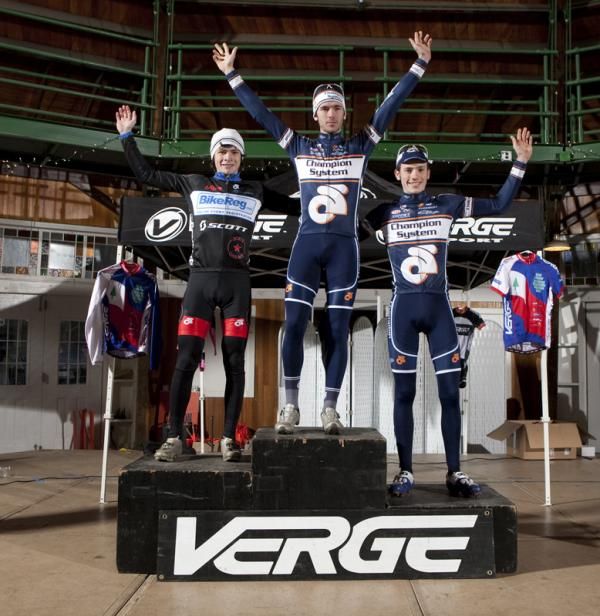 The U-23 podium (L to R): Manny Goguen, Nick Keough, Jesse Keough.