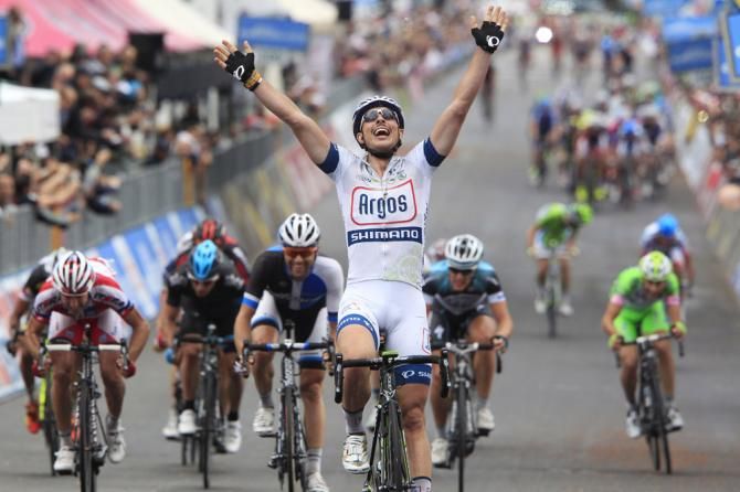 John Degenkolb (Team Argos-Shimano) won stage 5 of the Giro d'Italia, his first victory of the season.