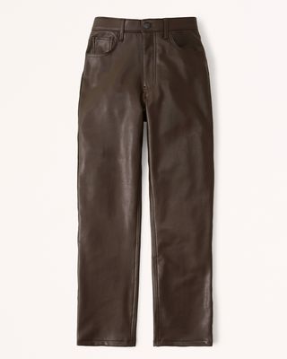 Vegan Leather 90s Straight Pant