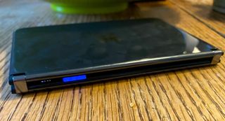 Microsoft surface duo 2 review shows off the glance bar on the hinge which depicts notifications