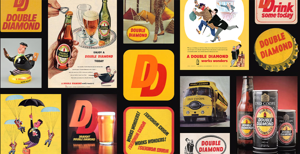 Double Diamond beer rebrand
