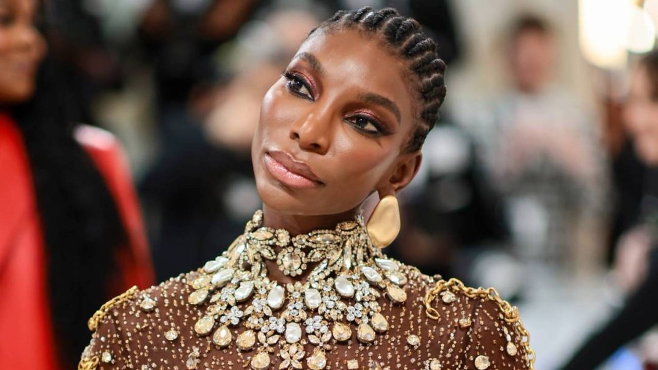 Michaela Coel at the Met Gala 2023 wearing Emefa Cole