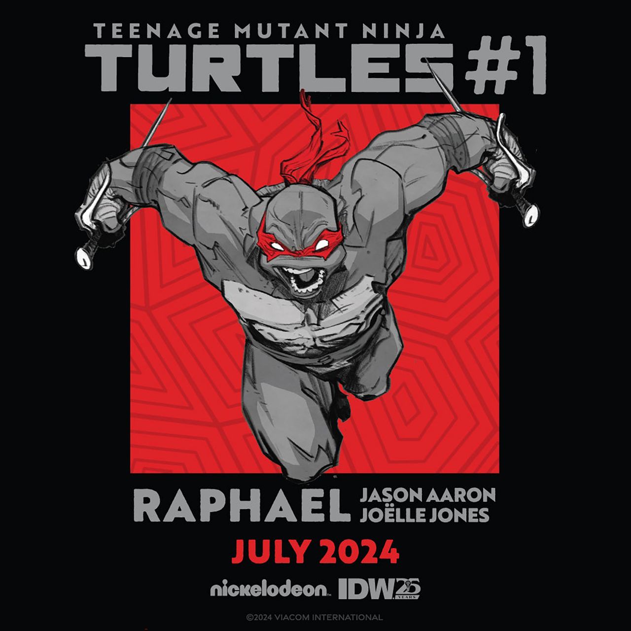 Teenage Mutant Ninja Turtles relaunch promo art of Raphael by Jo&euml;lle Jones