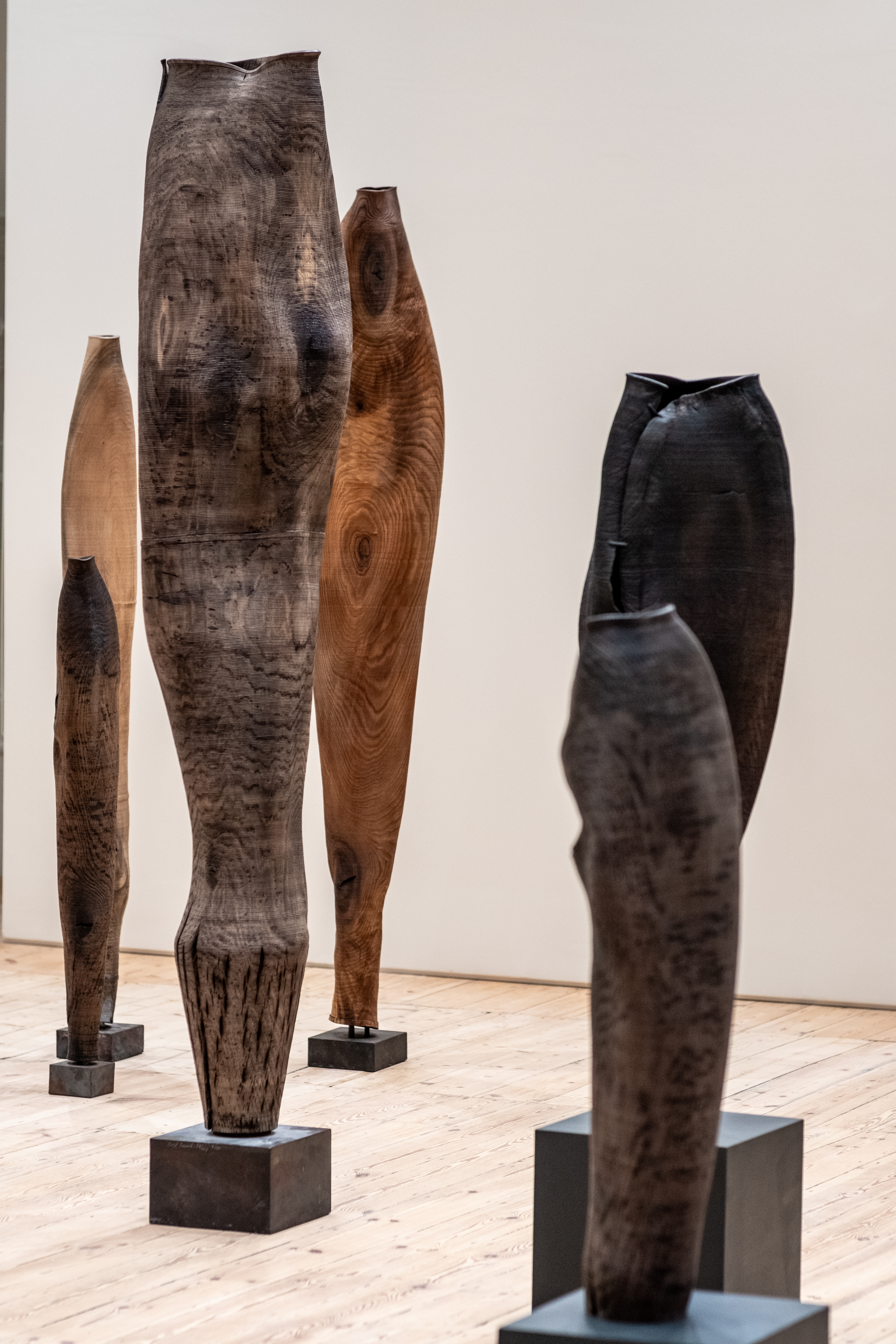 Works in wood by Ernst Gamperl shown at Sarah Myerscough&#039;s new gallery