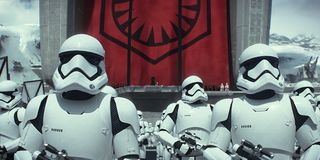 The First Order Stormtroopers gathered on Starkiller Base
