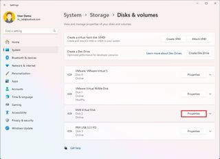 Open drive properties