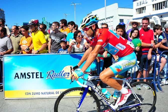 Vuelta leader Vincenzo Nibali (Astana)