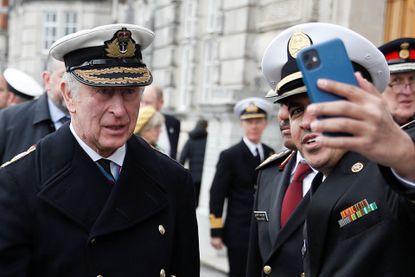 King Charles has issued on a ban on selfies and taking photos 