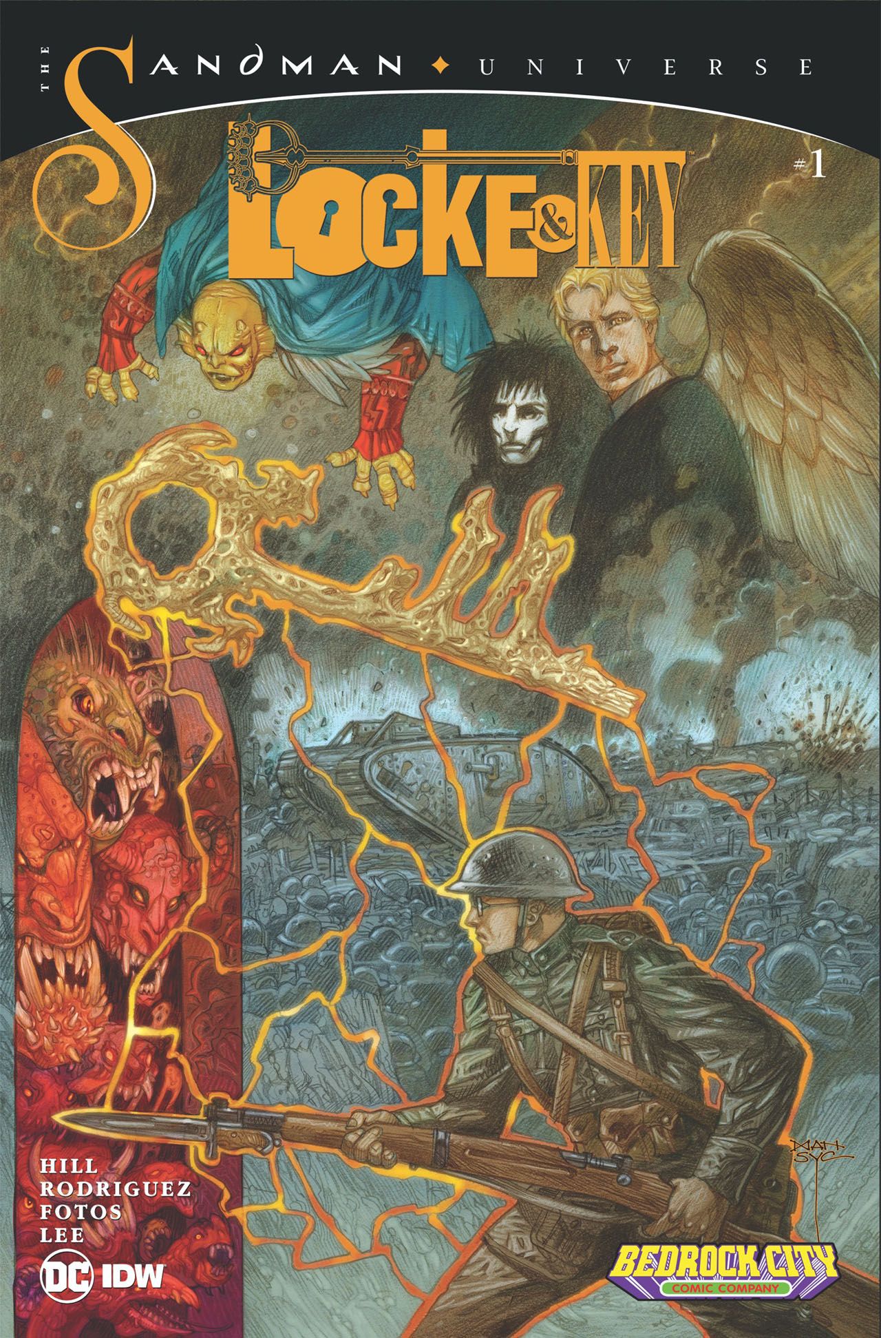 Locke &amp; Key / The Sandman Universe: Hell &amp; Gone #1 cover