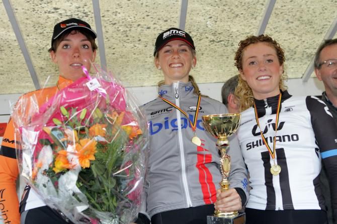 The podium: Jo Hogan, Aude Biannic and Floortje Mackaij