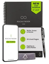 Rocketbook Rocketbook Core Reusable Smart Notebook Rocketbook Rocketbook Core Reusable Smart Notebook