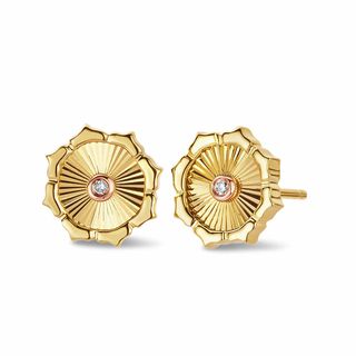 Clogau Bore Da Gold and Diamond Stud Earrings