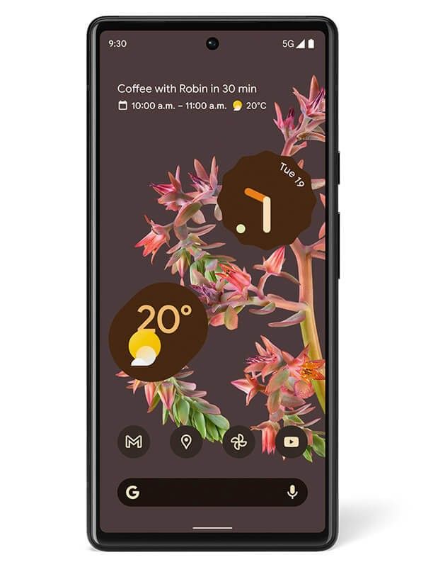 Google Pixel 6 Stormy Black Front
