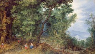 Adrian Lester's favourite painting, The Flight into Egypt by Jan Bruegel the Elder.