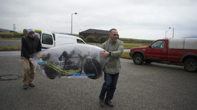 Graeme Obree's human-powered vehicle: the Beastie