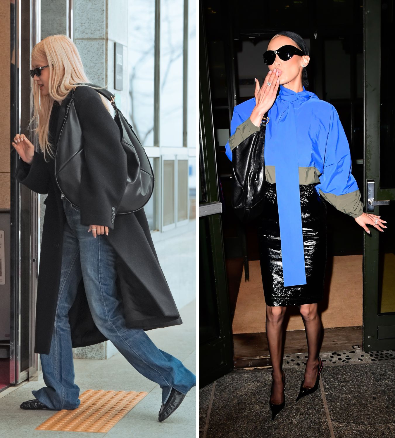 ros&amp;eacute; and bella hadid carry the saint laurent mombasa bag