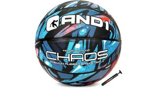 AND1 Chaos rubber basketball and pump