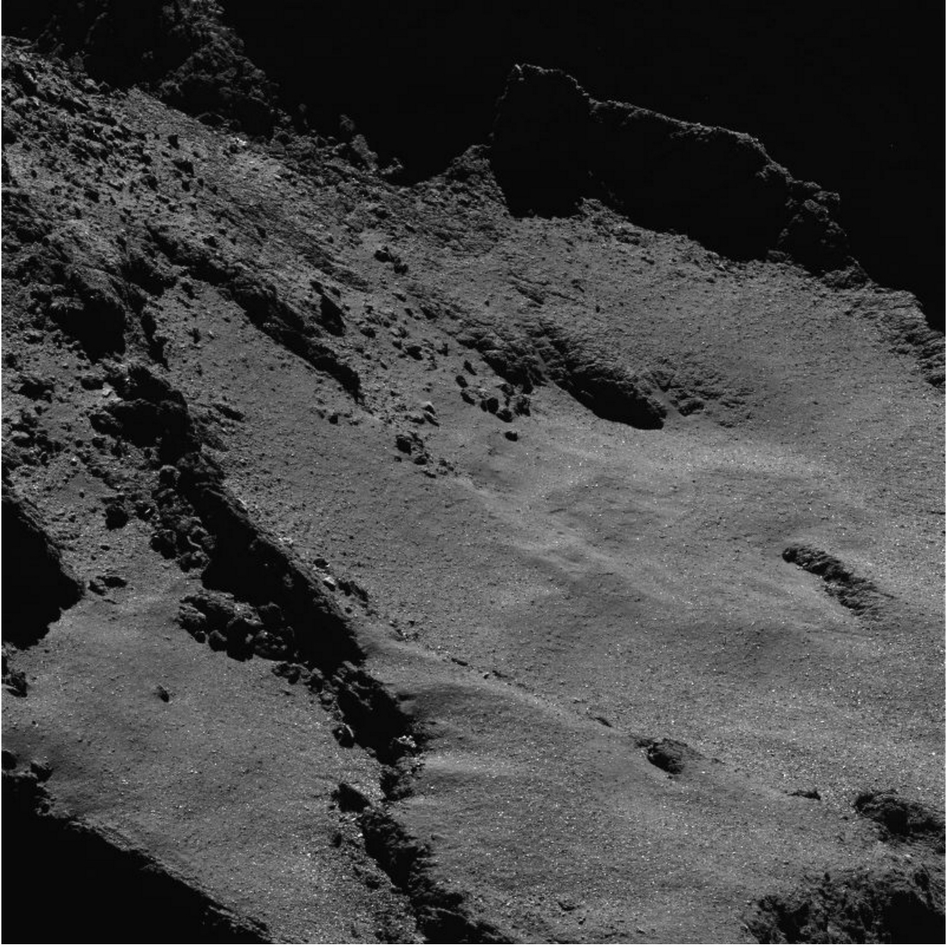 Comet 67P by Rosetta probe