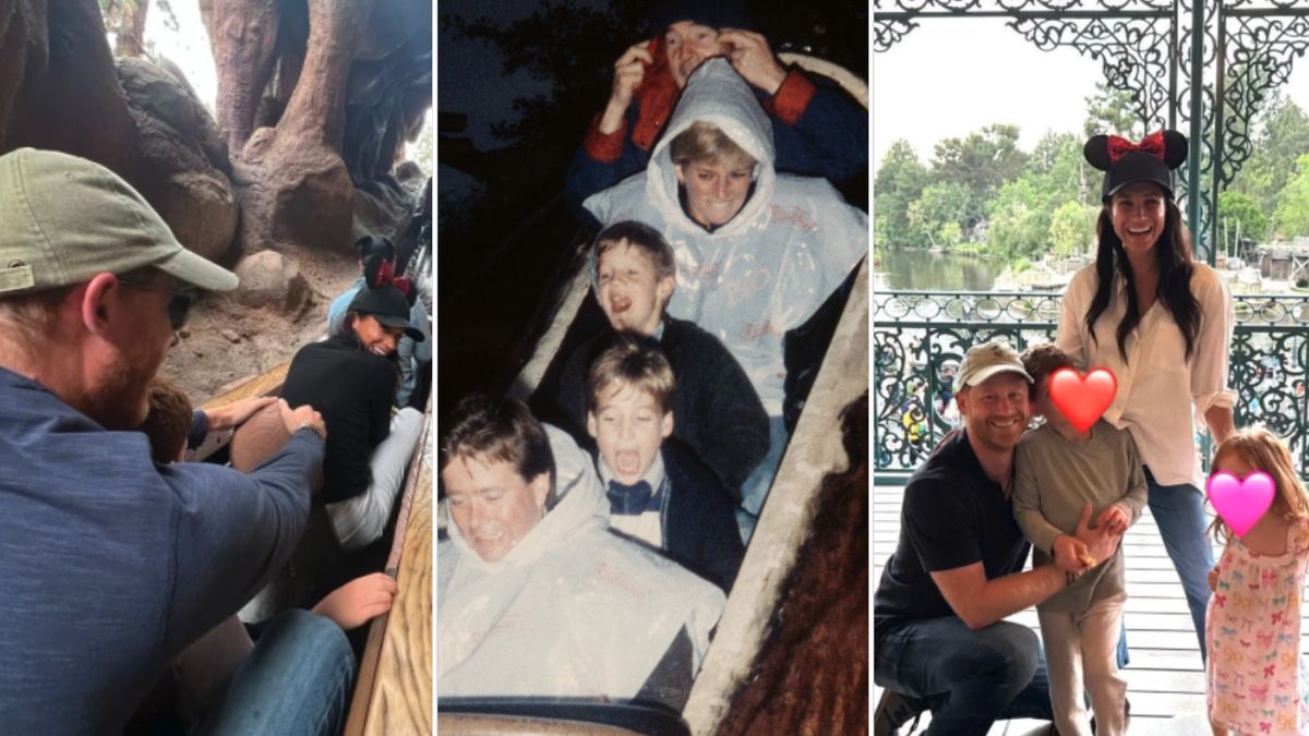 Harry, Meghan, and Lilibet at Disneyland