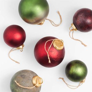 Red and Green Ball Ornaments