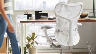 A Herman Miller Mirra 2 chair in an office environment