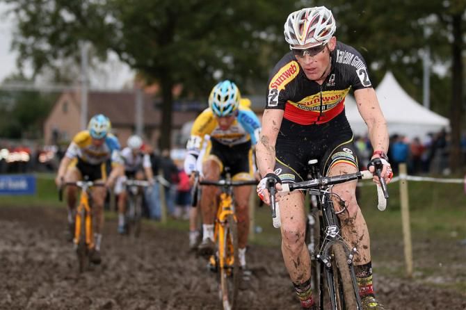 Belgian champion Klaas Vantornout (Sunweb-Napoleon Games) en route to a 3rd place result at Koppenbergcross