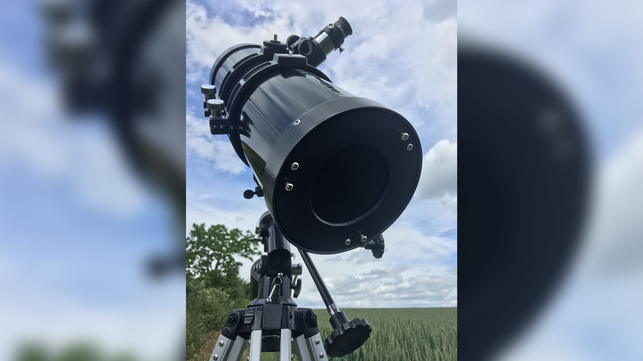 Image shows the end of the Celestron Powerseeker 127EQ telescope
