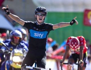 Chris Froome (Team Sky) battled back to take the stage over race leader Juan Jose Cobo.