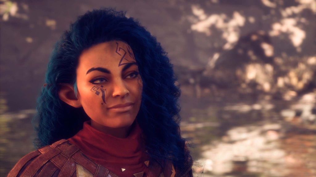 Dragon Age: The Veilguard preview — Rook smiling.