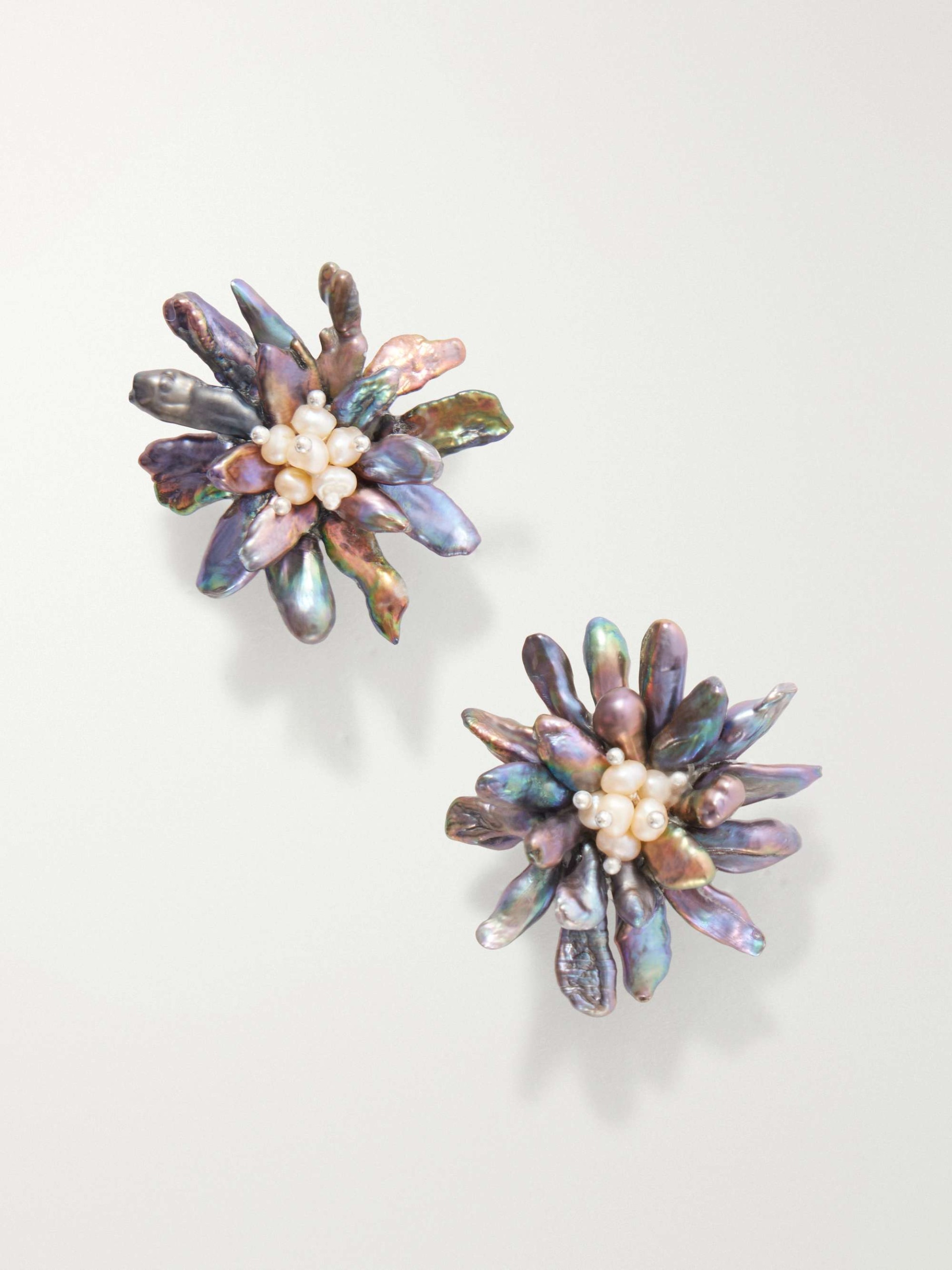 Pearlanna Crystal Silver-Tone Earrings