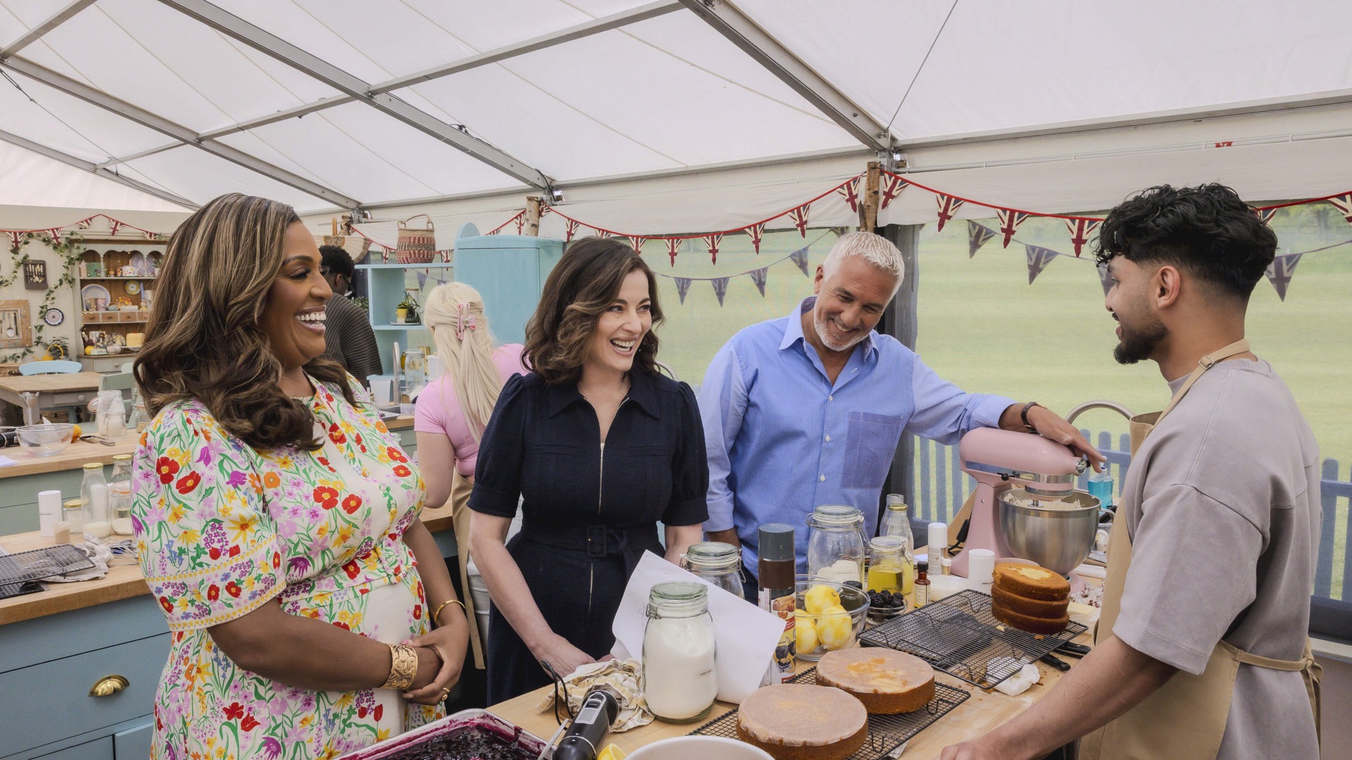 The Great British Bake Off presenters