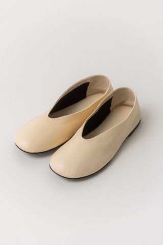 Khaite Marcy Leather Ballerina (38 Eu)