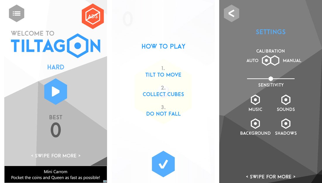 Tiltagon Menu