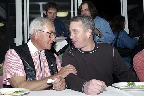 Eddie B and Greg LeMond in 2004