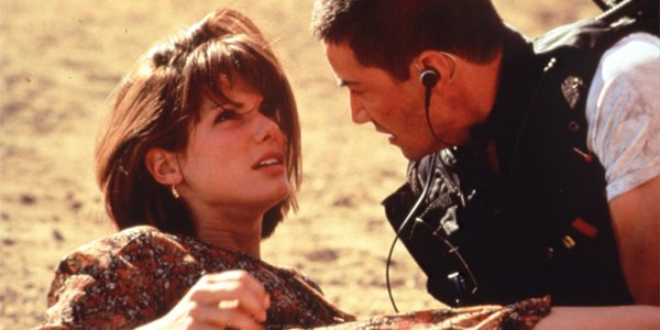 Sandra Bullock and Keanu Reeves in Speed