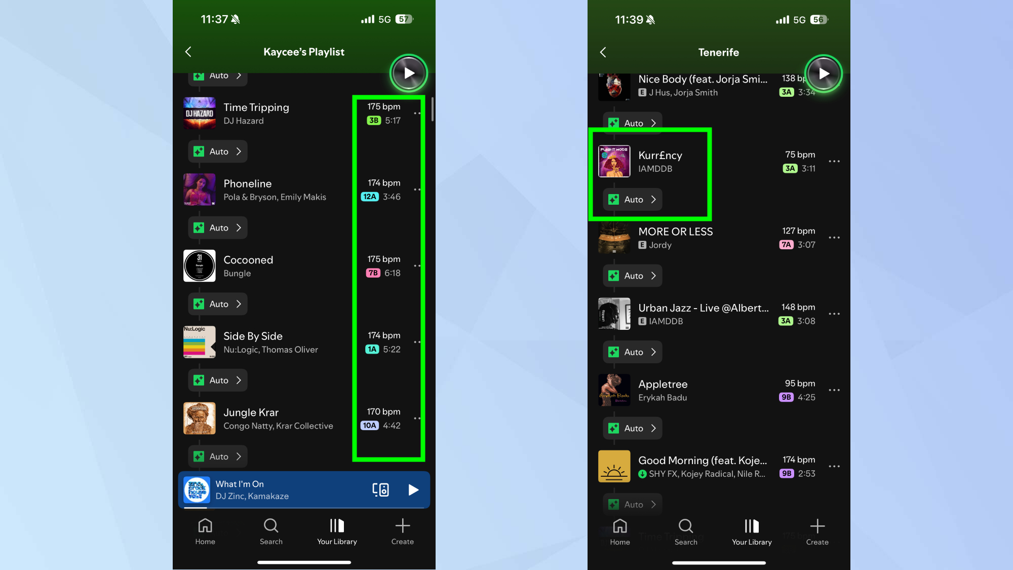 Spotify match songs