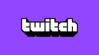 The Twitch logo, featuring white block lettering against a purple background
