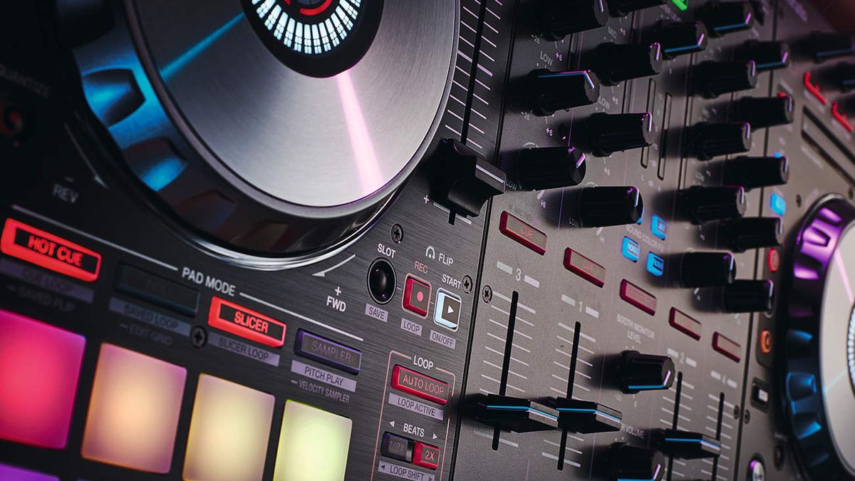 Close up of a Pioneer DJ controller