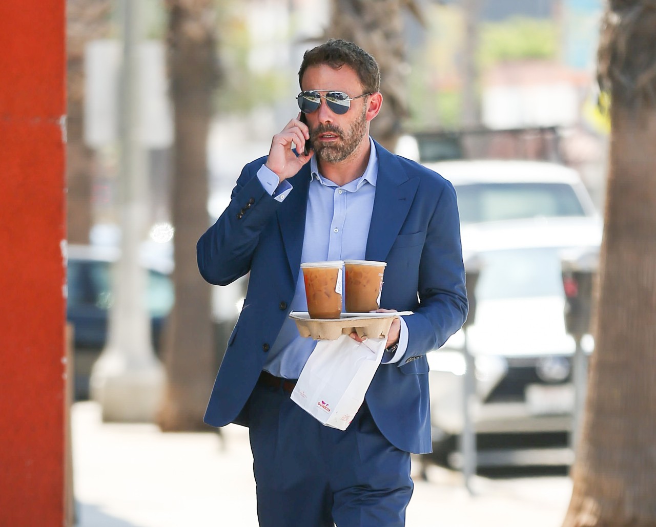 LOS ANGELES, CA - SEPTEMBER 16: Ben Affleck is seen on September 16, 2022 in Los Angeles, California.